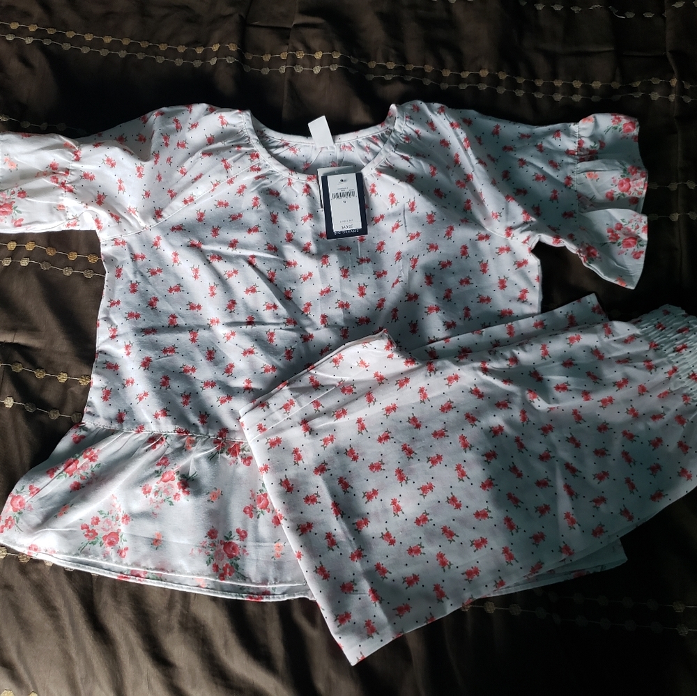 Gap kids size 10 cotton 2 piece pajamas